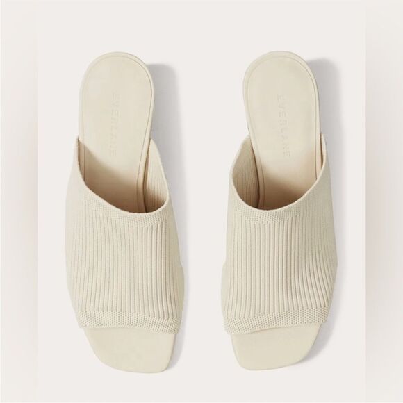 New Everlane The Glove Mule in ReKnit Bone Size 7.5 - Picture 1 of 13